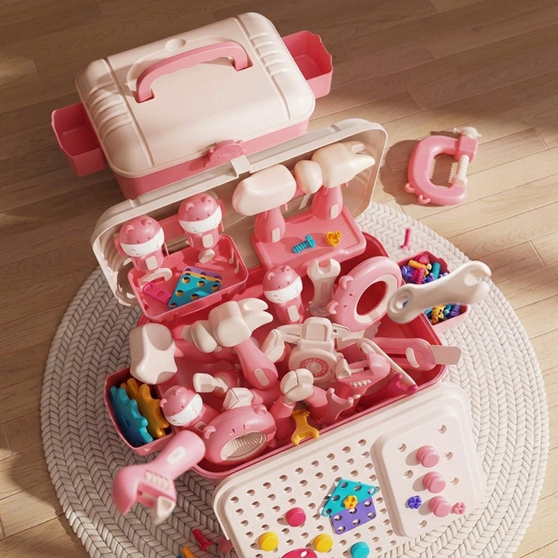 Kids' Tool Set & Workbench Electric Drill Tools & Building Pieces
