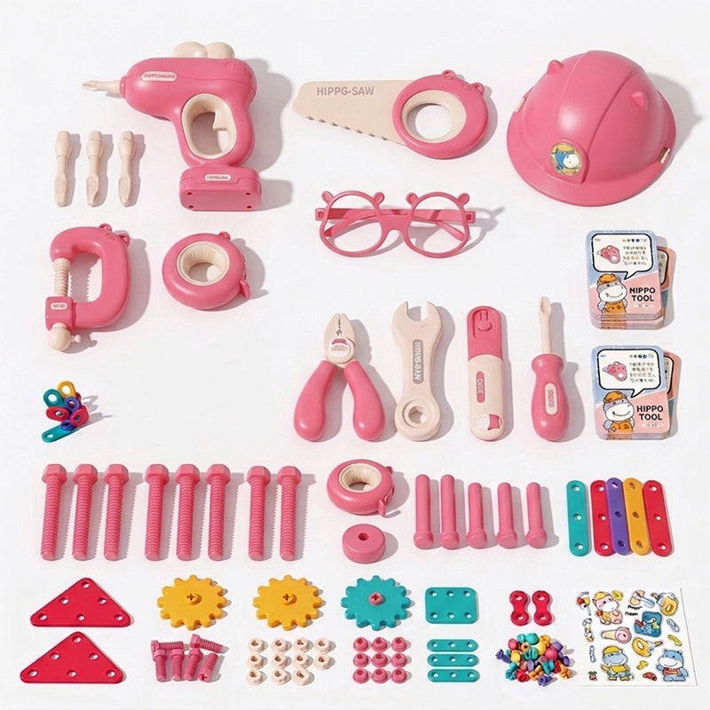 Kids' Tool Set & Workbench Electric Drill Tools & Building Pieces