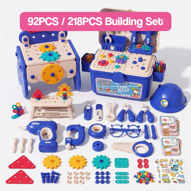 Kids' Tool Set & Workbench Electric Drill Tools & Building Pieces