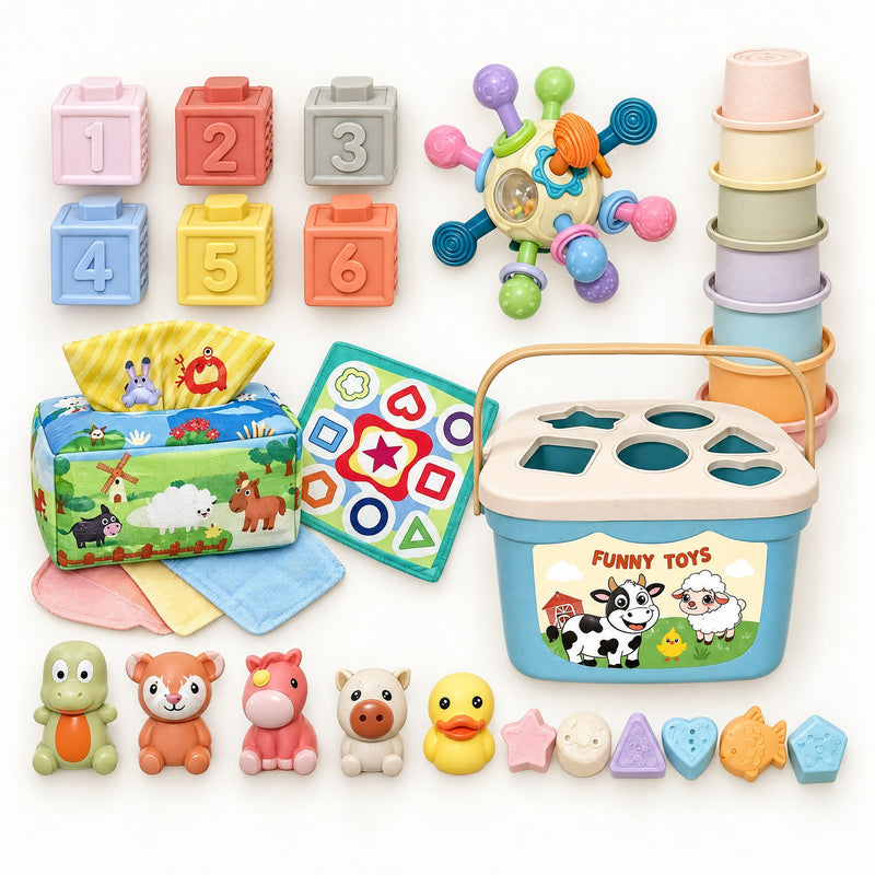 6-in-1 Soft Baby Learning Toy Set