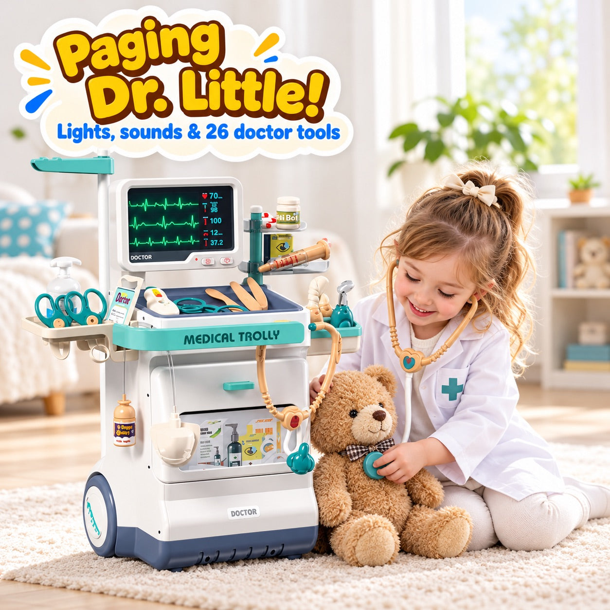 Little Doctor Adventure Play Pretend Kit for Kids
