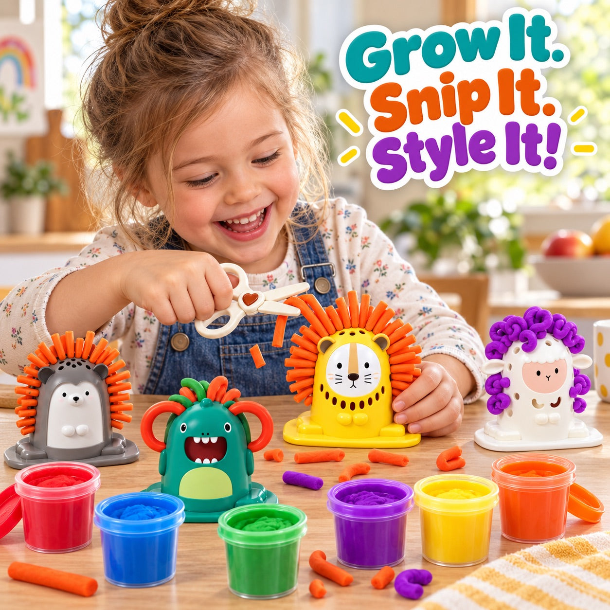 Animal Barber Clay Play Set