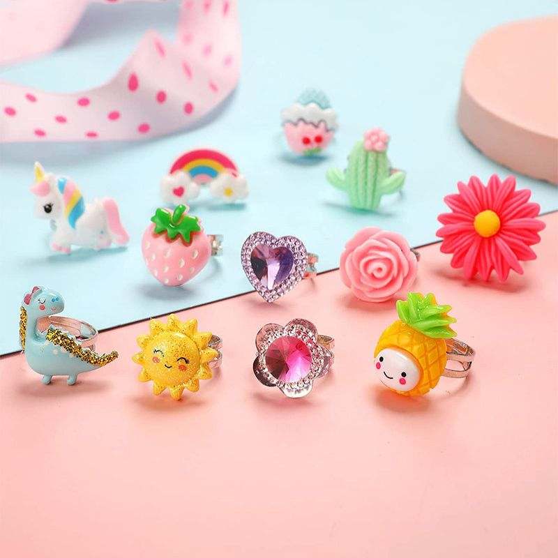 Princess Toy Rings Little Princess Cartoon Ring Set - Little Learners Toys
