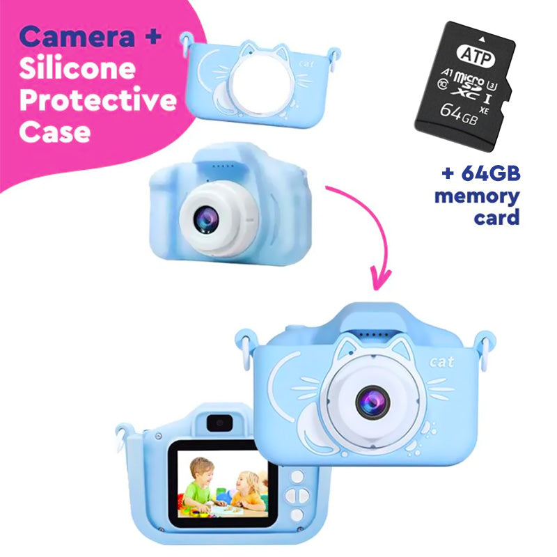 Kids Camera, Kids Digital Camera with Flip Lens, HD Digital Video Cameras  for Toddler,Christmas Birthday Gifts and Portable Toy for 3 4 5 6 7 8 9Year