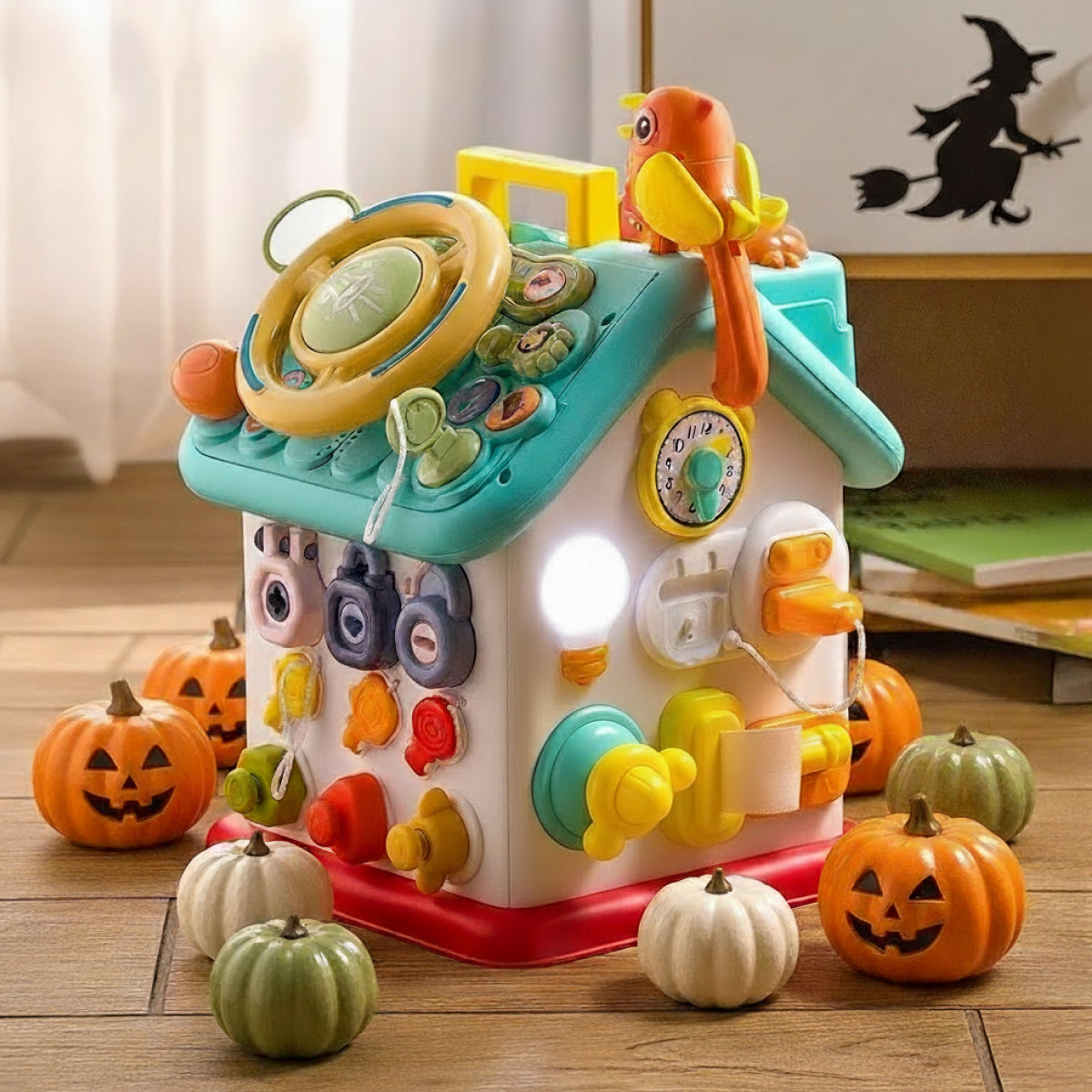 Montessori Busy House Toy for Fine Motor Skills - Halloween Collection