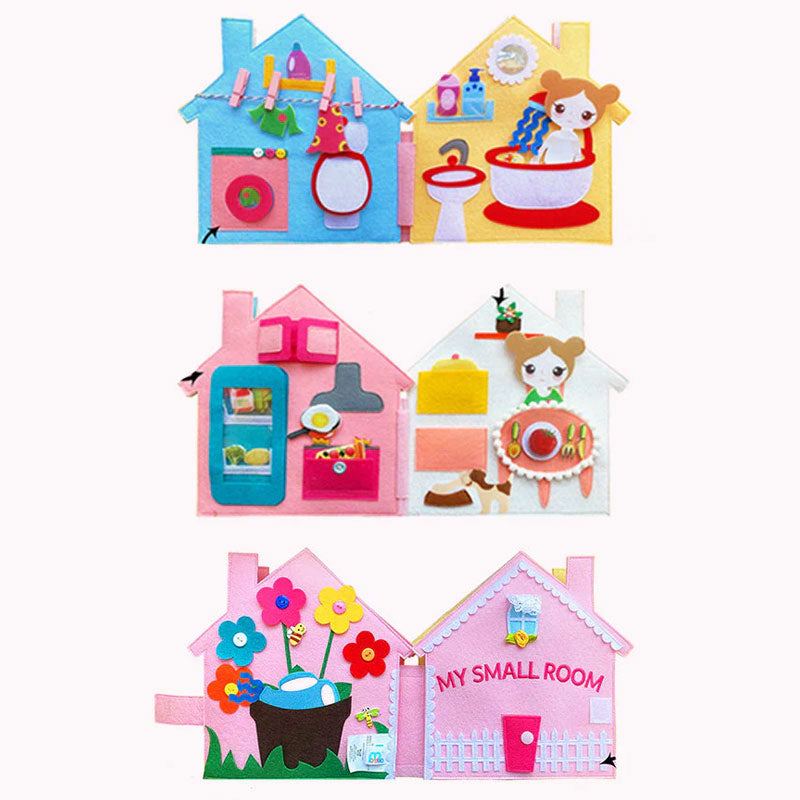 My Small Room Montessori Interactive Multi-Activity Educational Quiet Book