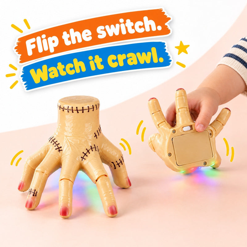 Crawling Hand Toy with Lights & Music