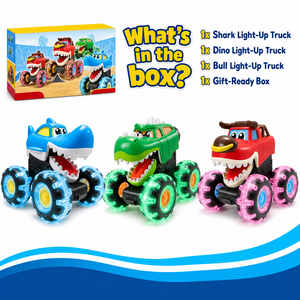 Motion-Activated Monster Truck Toy Set