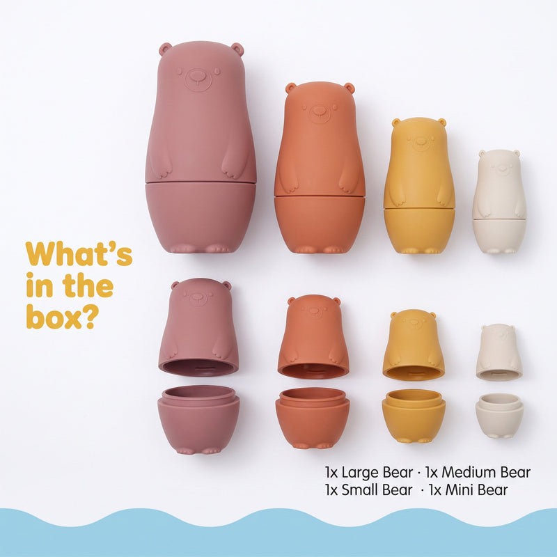 Silicone Nesting Bears