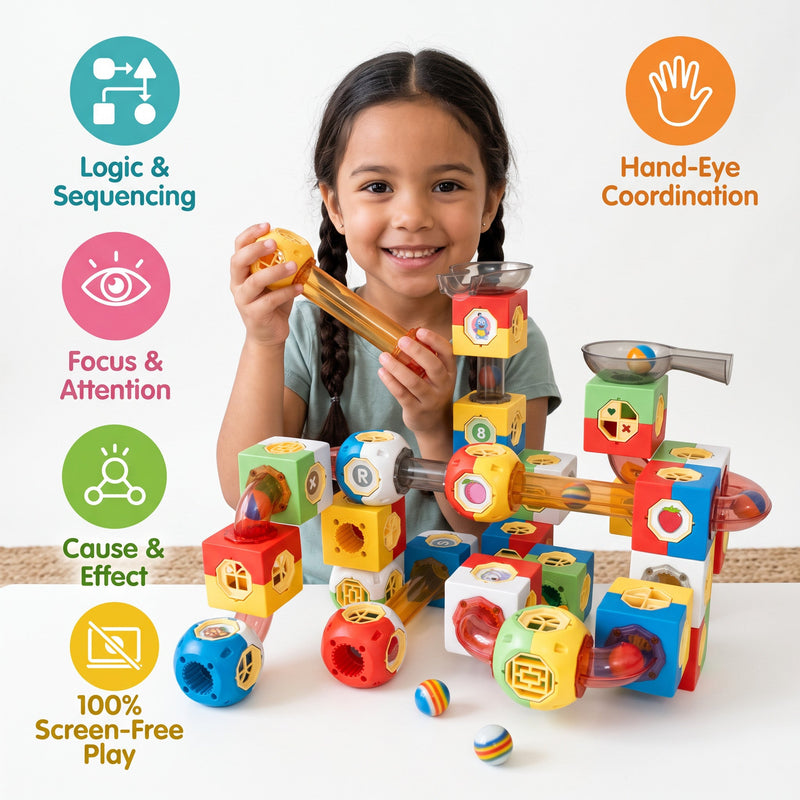 Marble Run Building Blocks Set