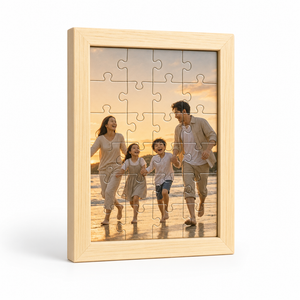 Custom Photo Wooden Puzzle with Solid Wood Frame