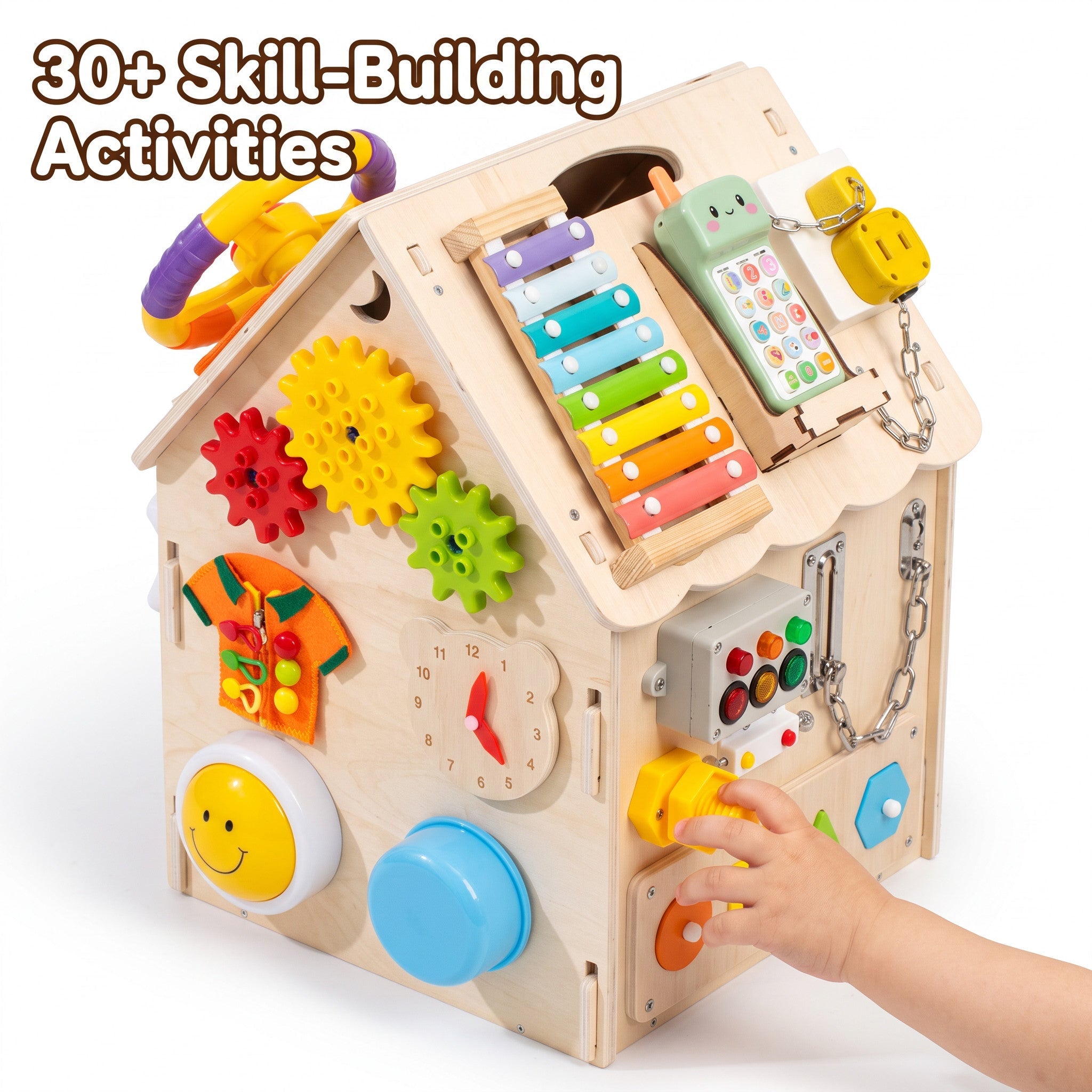 Wooden Montessori Busy House