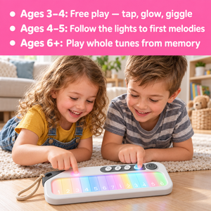 Rainbow Light-Up Pocket Piano