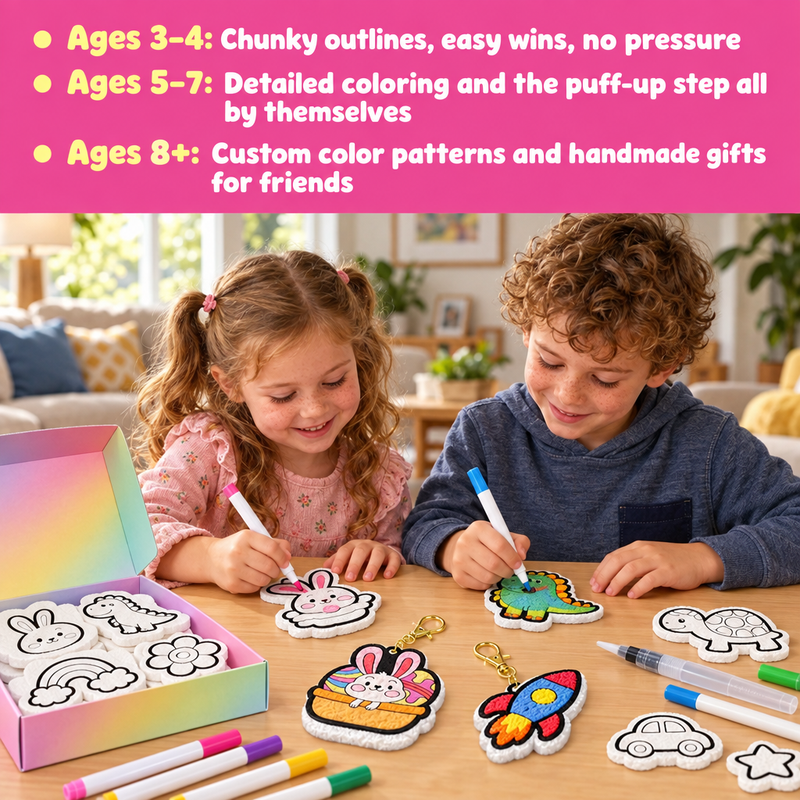 Magic Puffy 3D Foam Art Painting Kit