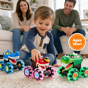 Motion-Activated Monster Truck Toy Set