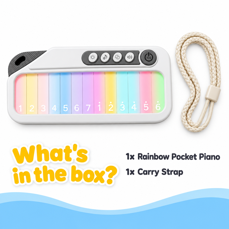 Rainbow Light-Up Pocket Piano