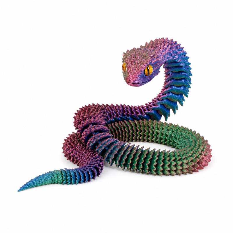 Articulated 3D-Printed Viper Snake