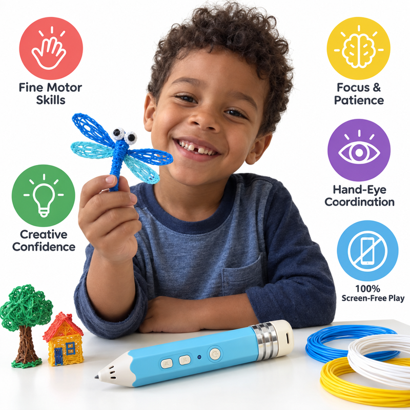 Kids' Low-Heat 3D Printing Pen