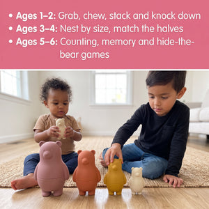 Silicone Nesting Bears