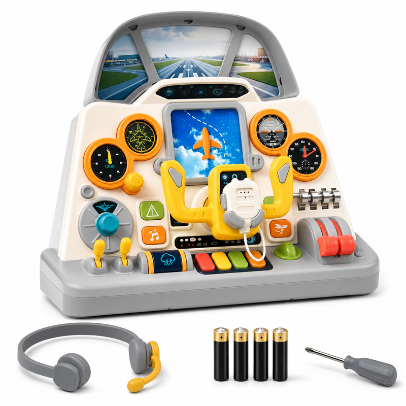 Airplane Cockpit Simulator Playset