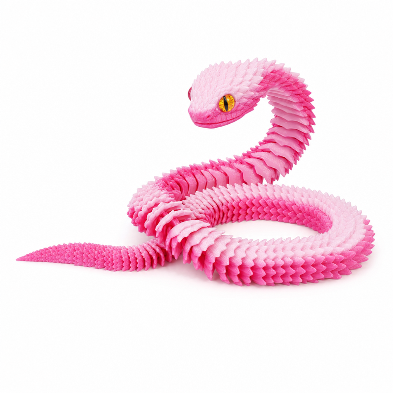 Articulated 3D-Printed Viper Snake