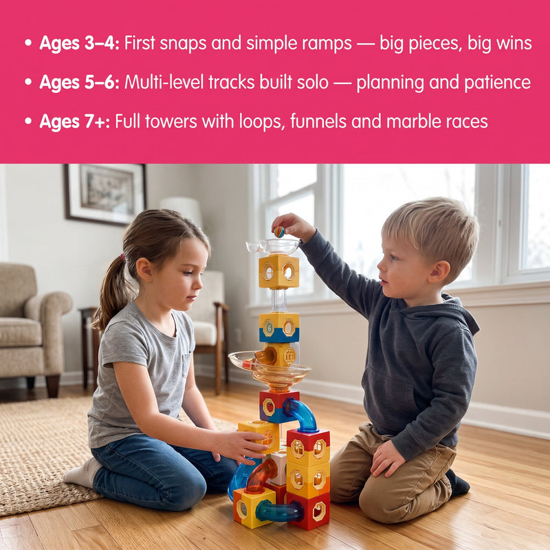Marble Run Building Blocks Set
