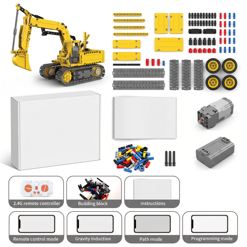 5-in-1 Remote Control Construction Building Block Kit