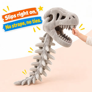 Wearable Plush Dinosaur Skeleton Costume