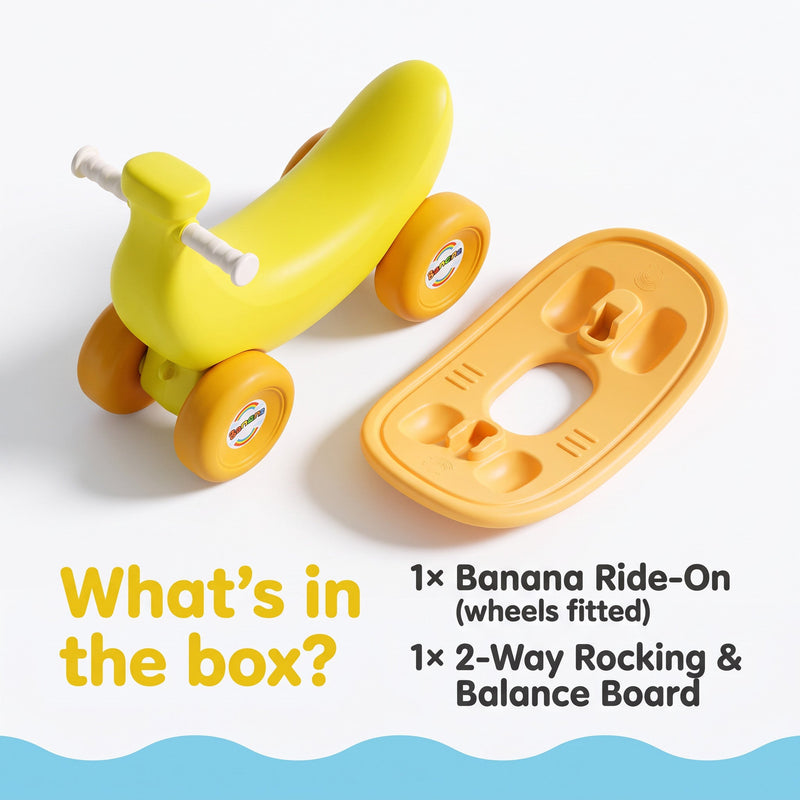 Banana 3-in-1 Rocker, Balance Board & Ride-On