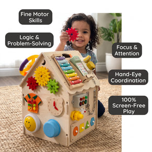 Wooden Montessori Busy House