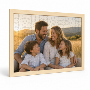 Custom Photo Wooden Puzzle with Solid Wood Frame