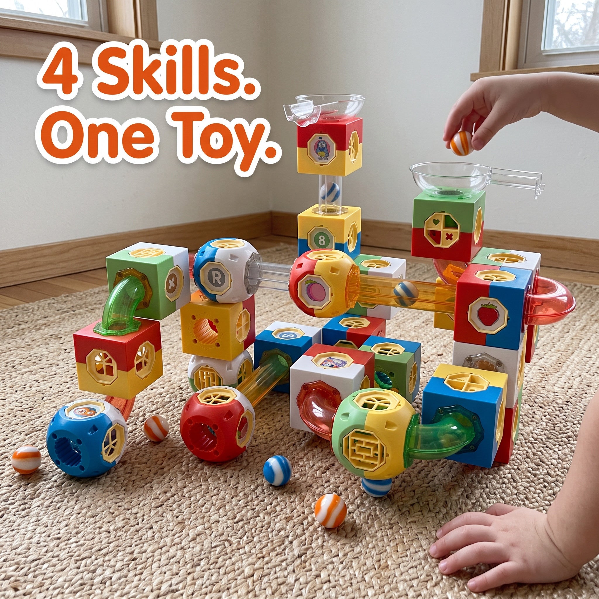 Marble Run Building Blocks Set