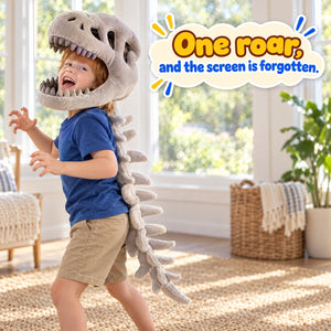 Wearable Plush Dinosaur Skeleton Costume