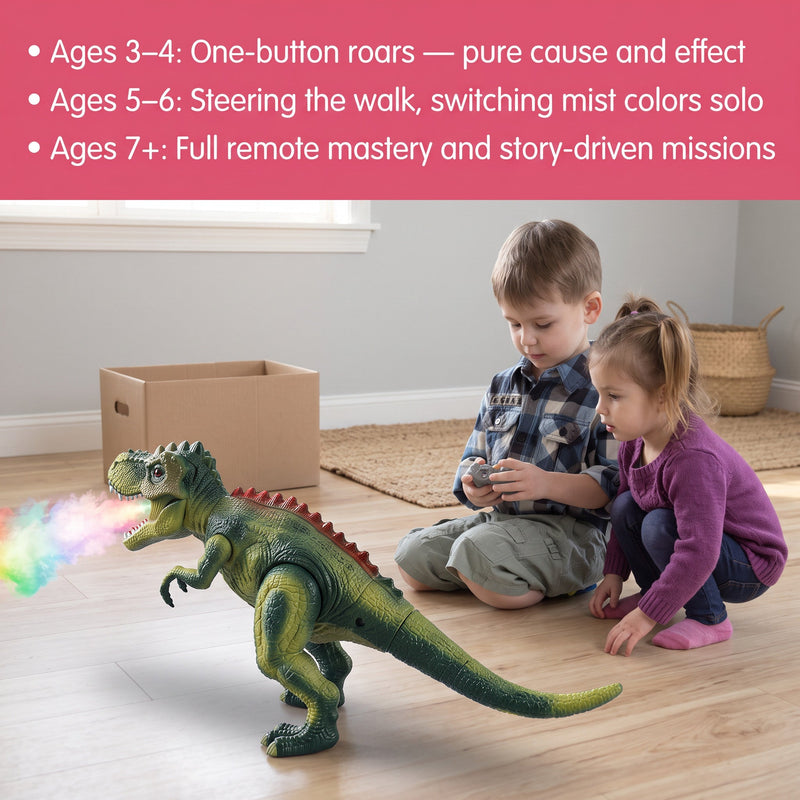 Remote Control Mist-Breathing T-Rex Dinosaur