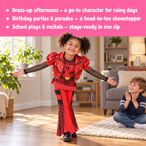 Kids' Metallic Rocker 3-Piece Costume Set