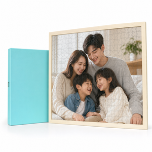 Custom Photo Wooden Puzzle with Solid Wood Frame