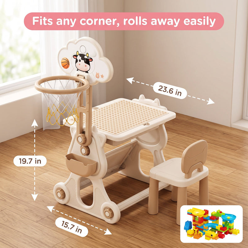 Multi-Activity Block Learning Table & Chair Set