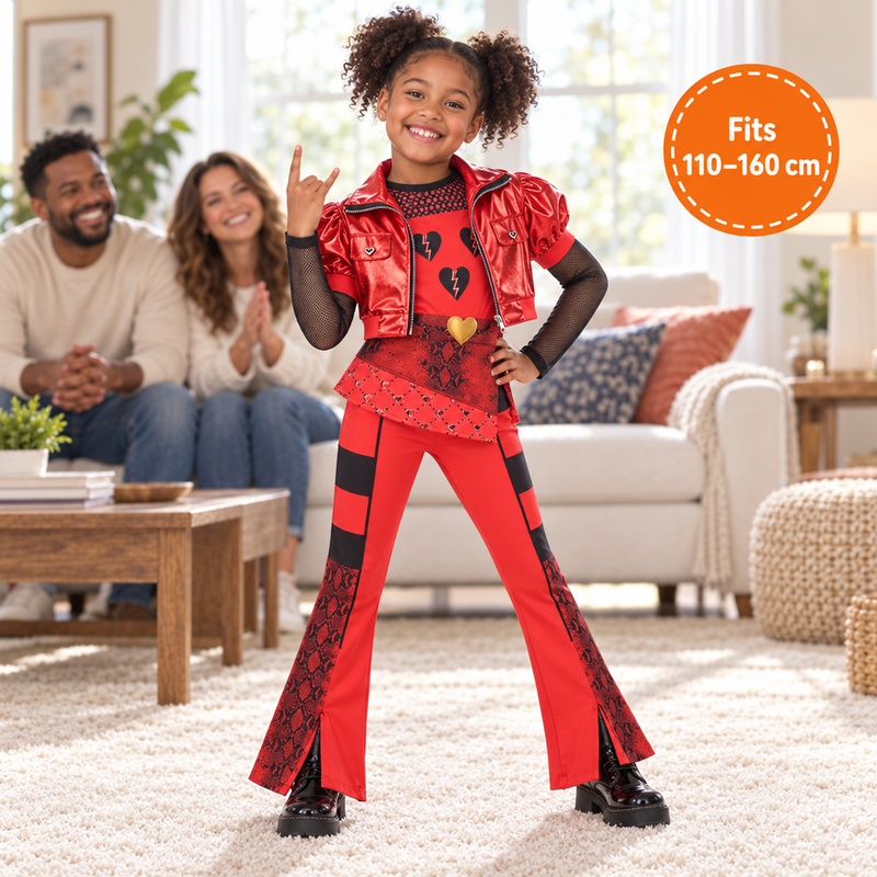 Kids' Metallic Rocker 3-Piece Costume Set