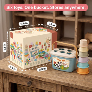 6-in-1 Soft Baby Learning Toy Set