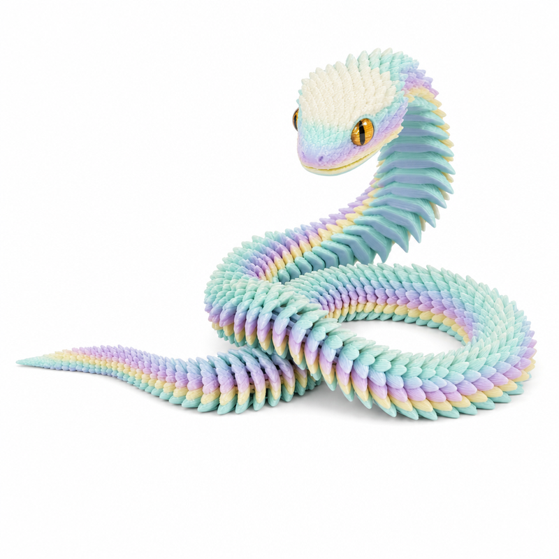 Articulated 3D-Printed Viper Snake