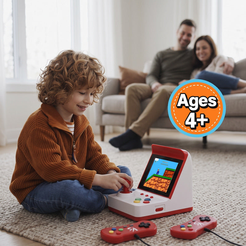Mini Arcade Retro Game Console with Two Controllers