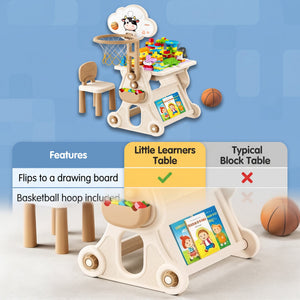 Multi-Activity Block Learning Table & Chair Set