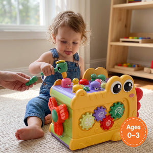 Whack-a-Mole Activity Cube with Xylophone