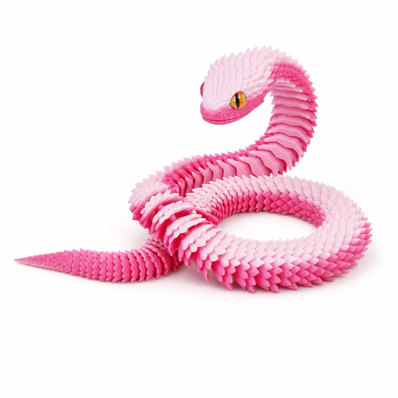 Articulated 3D-Printed Viper Snake