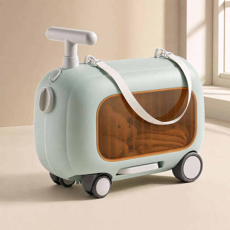 2-in-1 Kids Ride-On Suitcase
