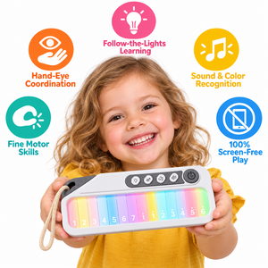 Rainbow Light-Up Pocket Piano