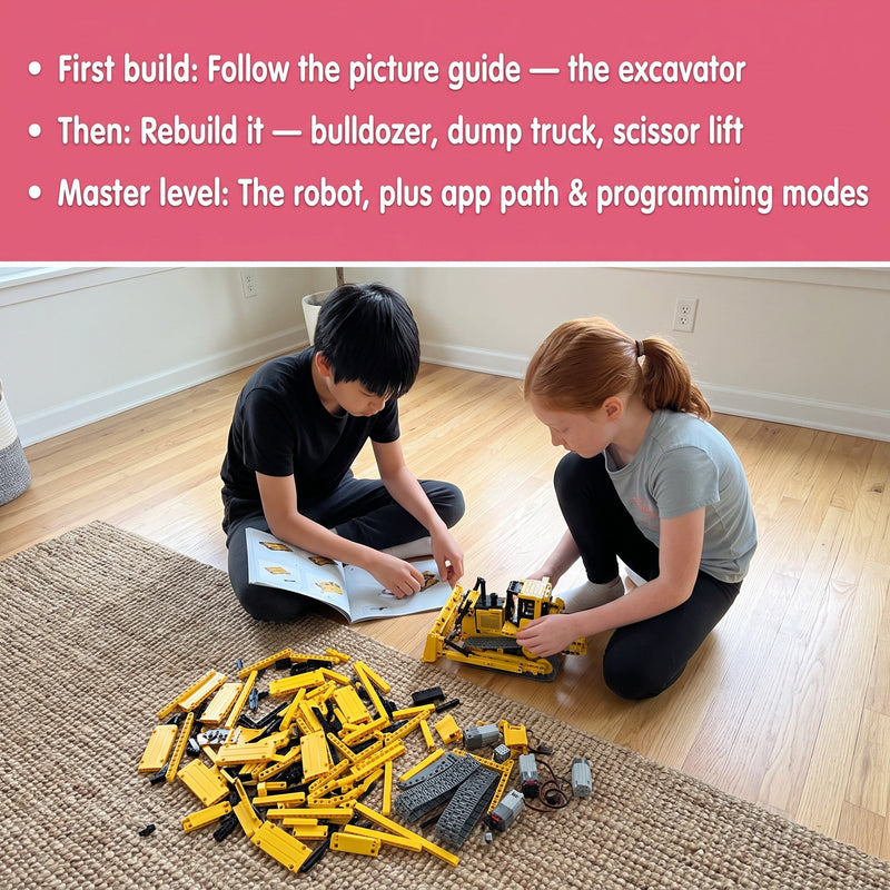 5-in-1 Remote Control Construction Building Block Kit