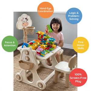 Multi-Activity Block Learning Table & Chair Set