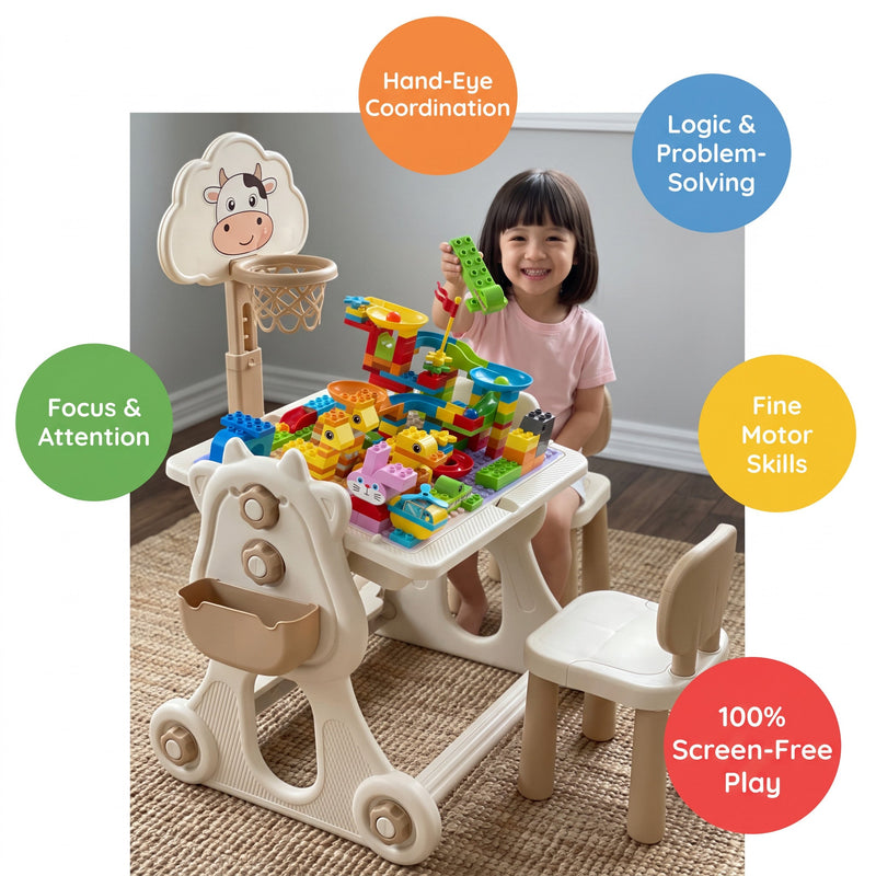 Multi-Activity Block Learning Table & Chair Set