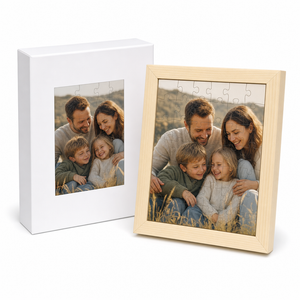 Custom Photo Wooden Puzzle with Solid Wood Frame